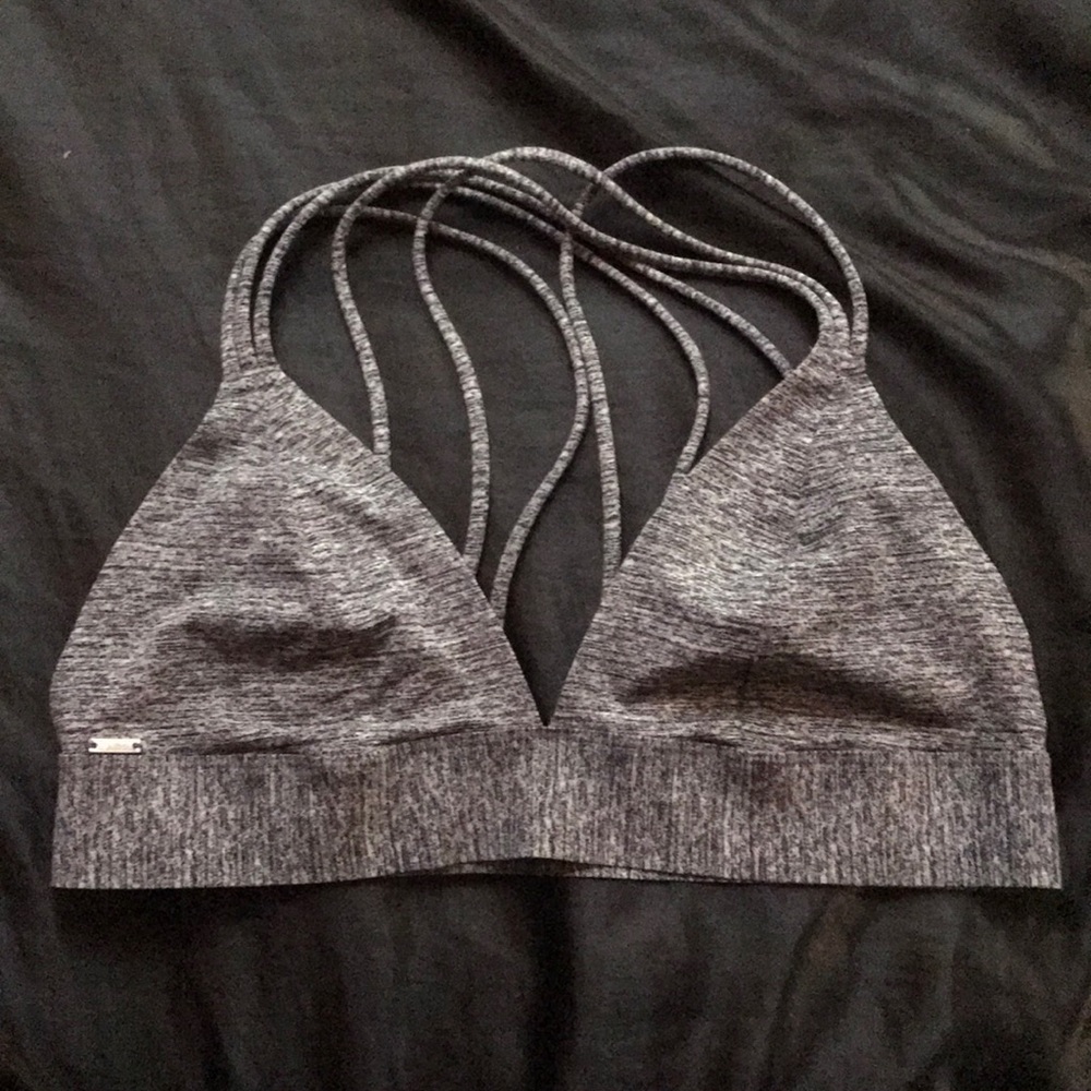 Heather Gray Pink Bralette